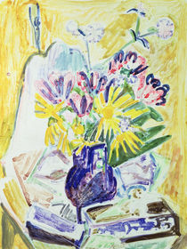 Flowers in a Vase, 1918-19 von Ernst Ludwig Kirchner