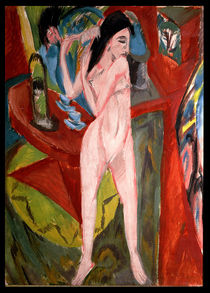 Nude Woman Combing Her Hair by Ernst Ludwig Kirchner