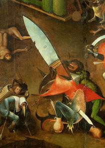 The Last Judgement : Detail of the Dagger by Hieronymus Bosch