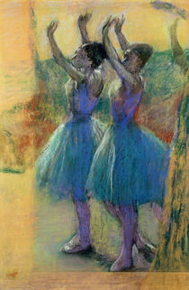 Two Blue Dancers by Edgar Degas