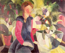 Girl with a Fish Bowl, 20th century by August Macke