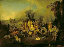 Gypsy Encampment by Jean Antoine Watteau