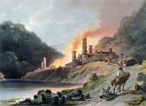 Iron Works, Coalbrookdale, engraved by William Pickett, c.1805 by Philippe de Loutherbourg