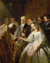 The Arranged Marriage, 1862 von Vasili Vladimirovits Pukirev