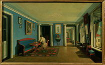 Indoors. Drawing Room with Columned Entresol von Kapiton Alekseevich Zelentsov