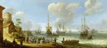 Dutch Warships in an Estuary by Adam Willaerts