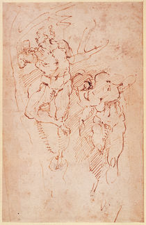 Studies of Male Nudes by Michelangelo Buonarroti