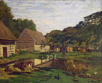 A Farmyard in Normandy, c.1863 by Claude Monet