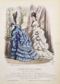 Fashion plate from 'Le Moniteur de la Mode' by French School