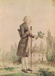 Jean-Jacques Rousseau Gathering Herbs at Ermenonville by French School