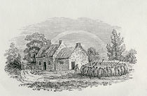 Cockfight Outside an Inn, c.1801 by Thomas Bewick