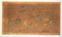 Scene from the life of Confucius and his disciples by Chinese School