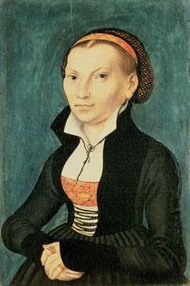 Katharina von Bora, future wife of Martin Luther by Lucas, the Elder Cranach