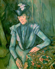 Woman in Blue 1900-02 von Paul Cezanne