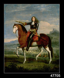 Equestrian Portrait of Henri de la Tour d'Auvergne Marshal Turenne by Adam Frans Van der Meulen