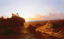 Romantic Landscape, 1860 von Antal Ligeti