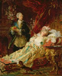 Louis XV and Madame Dubarry von Gyula Benczur
