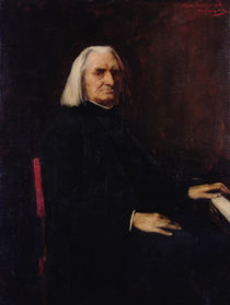 Portrait of Franz Liszt 1886 von Mihaly Munkacsy