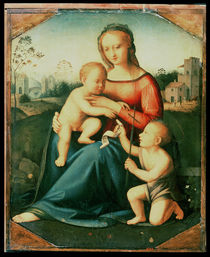 Madonna and Child with St. John the Baptist von Italian School