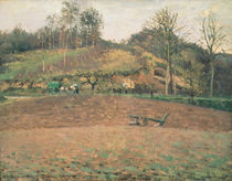 Ploughland, 1874 von Camille Pissarro