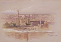 Agra Mosque, Cairo, 1849 by Edward Lear