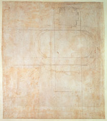 Architectural Drawing by Michelangelo Buonarroti