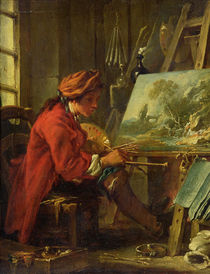 The Painter in his Studio von Francois Boucher