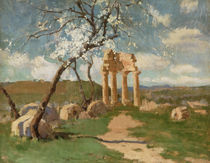 Almond Trees and Ruins, Sicily by John Peter Russell