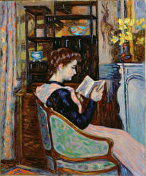 Mlle. Guillaumin reading, 1907 by Jean Baptiste Armand Guillaumin