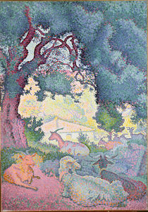 Landscape with Goats, 1895 by Henri-Edmond Cross