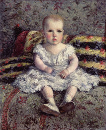 Child on a sofa, 1885 by Gustave Caillebotte