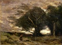 Gust of Wind, 1866 by Jean Baptiste Camille Corot