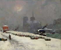 Notre Dame in the Snow, 1904 von Siebe Johannes Ten Kate