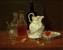 Still Life with Decanters by J. Rhodes