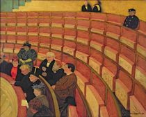 The Upper Circle at the Theatre du Chatelet by Felix Edouard Vallotton