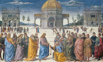 Giving of the Keys to St. Peter von Pietro Perugino