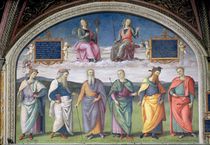 Lunette of Prudence and Justice von Pietro Perugino