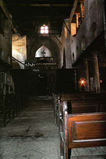 View of the interior of the Church of Saints Sergius and Bacchus by Coptic