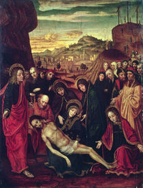 Lamentation of the Dead Christ by Ambrogio Borgognone
