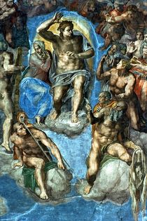 Christ, detail from 'The Last Judgement' by Michelangelo Buonarroti