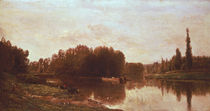 The Confluence of the River Seine and the River Oise von Charles Francois Daubigny