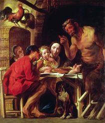 The Peasants and the Satyr by Jacob Jordaens