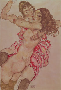 Two Women Embracing, 1915 by Egon Schiele
