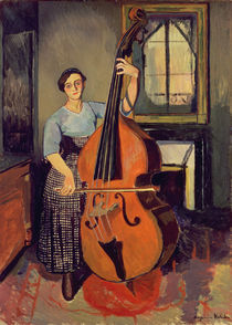 Woman with a Double Bass, 1908 von Marie Clementine Valadon