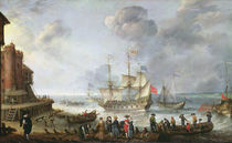 Ships Arriving in a Port von Adam Willaerts