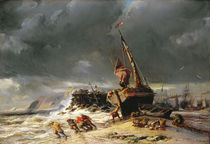 Low Tide, 1861 by Louis Eugene Gabriel Isabey