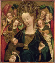 The Virgin and Child with Angels by Westphalian School