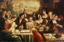 The Prodigal Son Feasting with Harlots von Jan Cornelisz Vermeyen