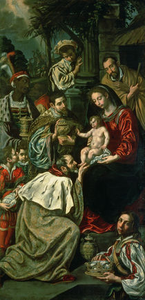 The Adoration of the Magi, 1620 von Luis Tristan de Escamilla