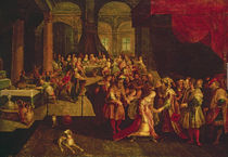 King Ahasuerus Crowns Esther von Frans II the Younger Francken